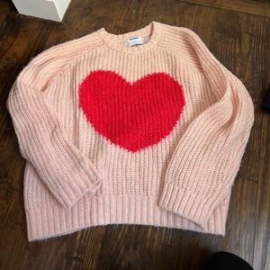 Old navy heart sweater size medium